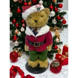 Danbury Mint Christmas Bear Santa Theodore 2020 16"Tall With Stand and Box NEW